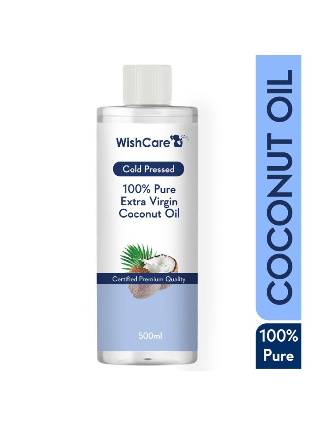 WishCare Coldpressed Extra-Virgin Coconut Oil for Hair & Skin 500 ml