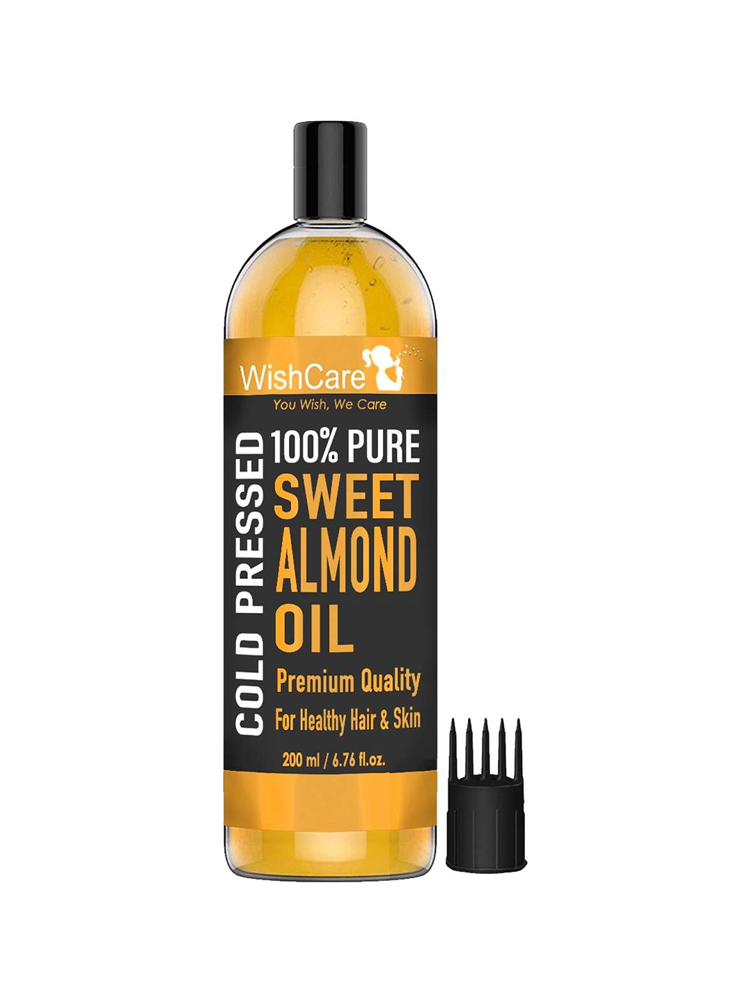 WishCare Unisex Pure Cold Pressed Sweet Almond Oil 200ml Price in India
