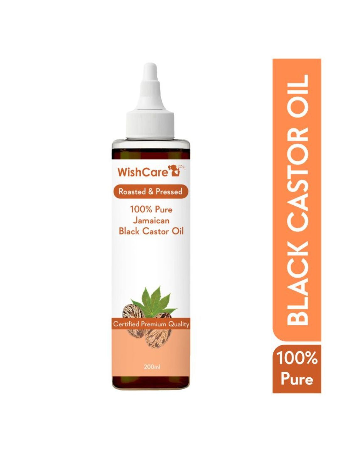 WishCare 100% Pure Jamaican Black Castor Oil-Cold Pressed 200ml