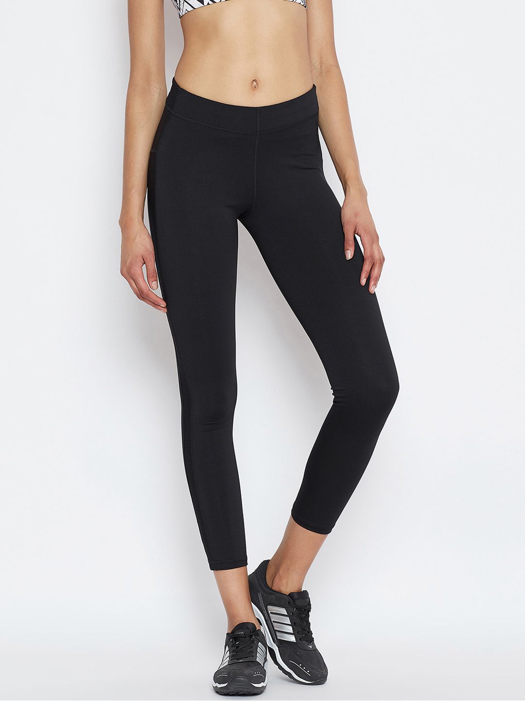 JUMP USA Women Black Solid Tights Price in India