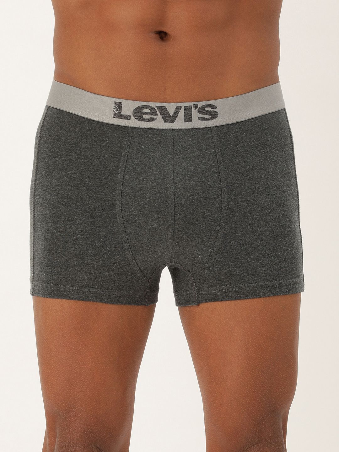 Levis Men Solid Cotton Stretch Ultrasoft Waistband Shorter Length Trunk