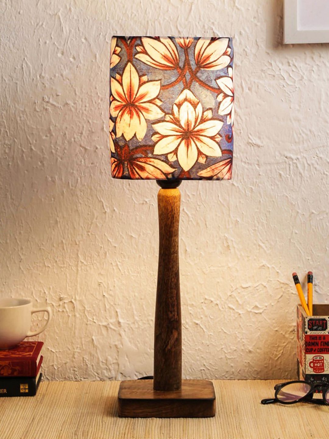 green girgit Brown Buffet Table Lamp with Shade Price in India