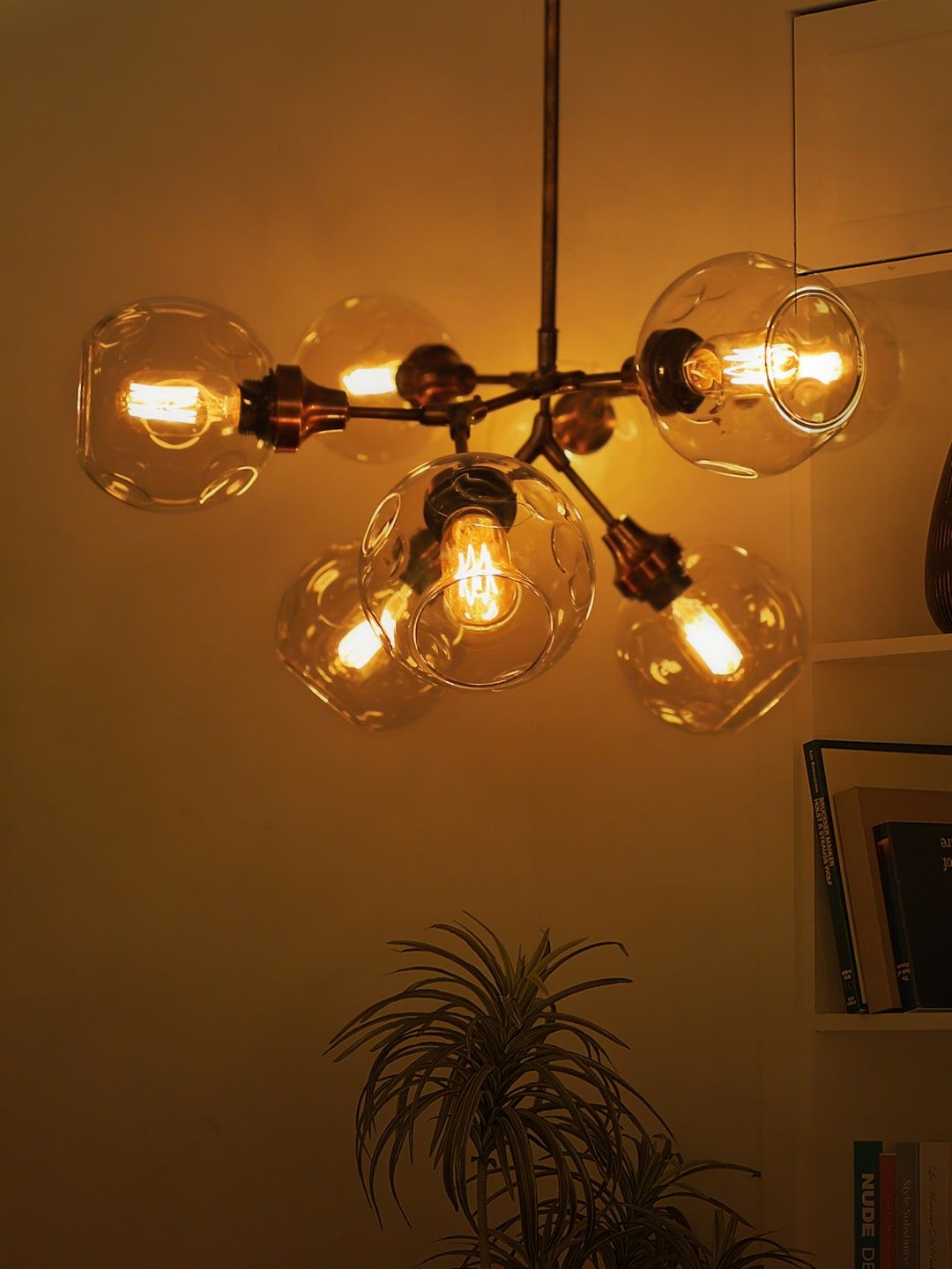 Fos Lighting Branching 8 Light Antique Copper Cluster Light Price in India
