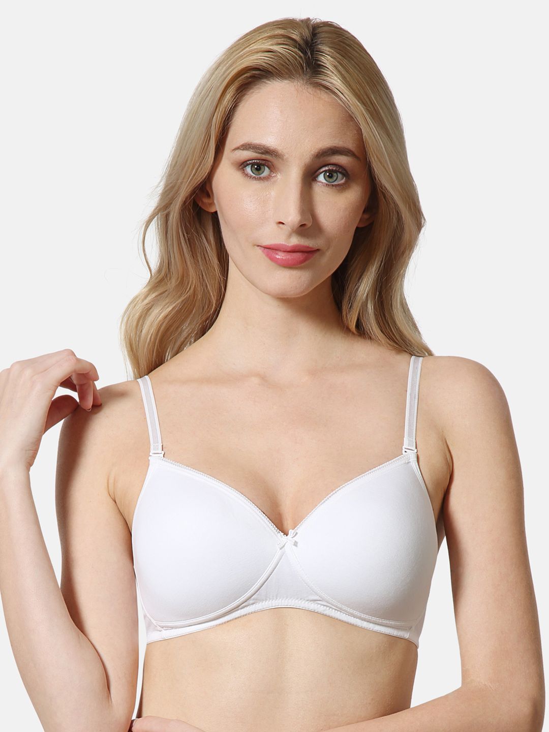 Van Heusen Cotton Breathable Antibacterial Bra - Padded Non-Wired  ILIBR1CSSWH11002 Price in India