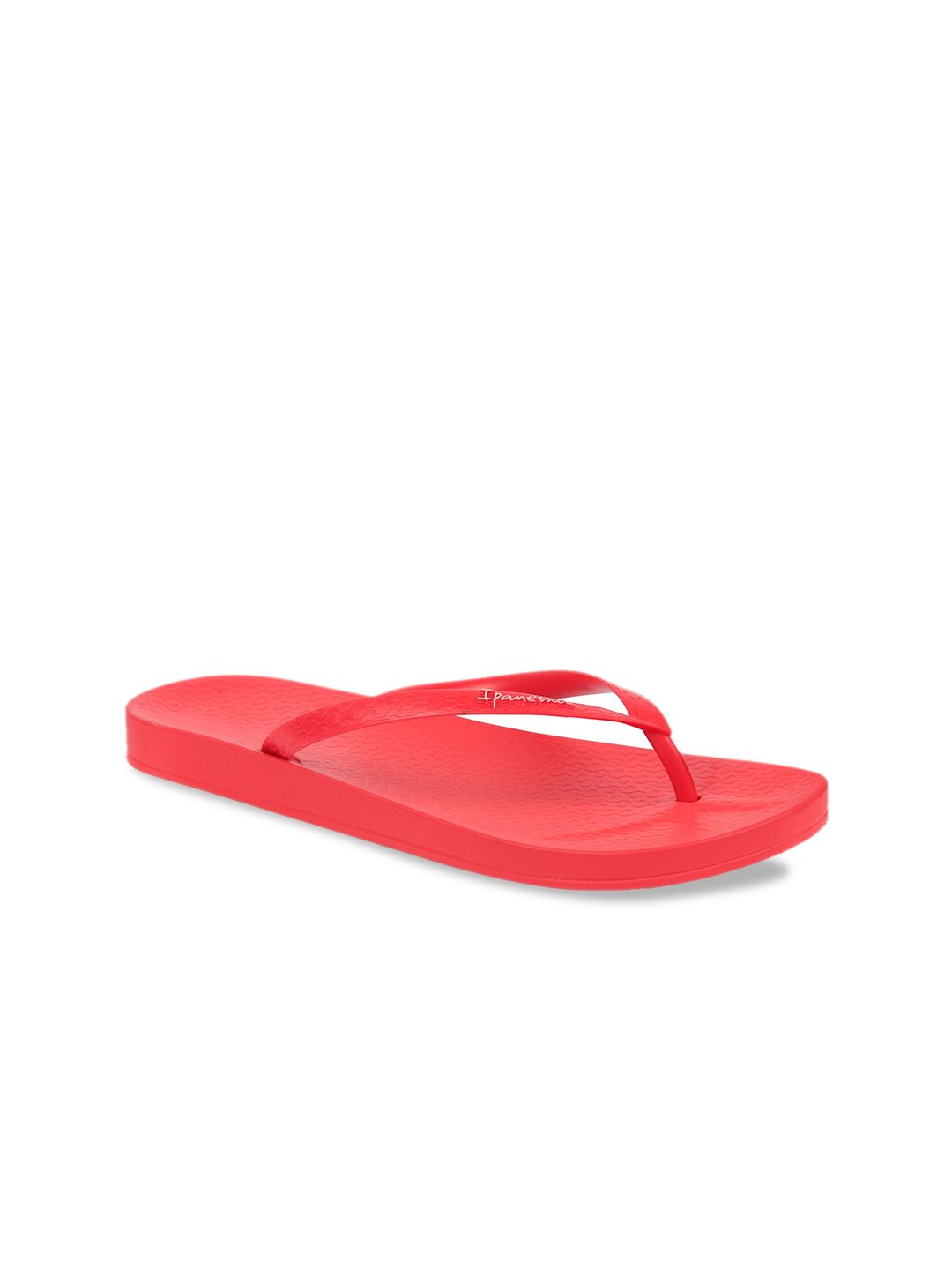 iPanema Women Red Solid Thong Flip-Flops Price in India