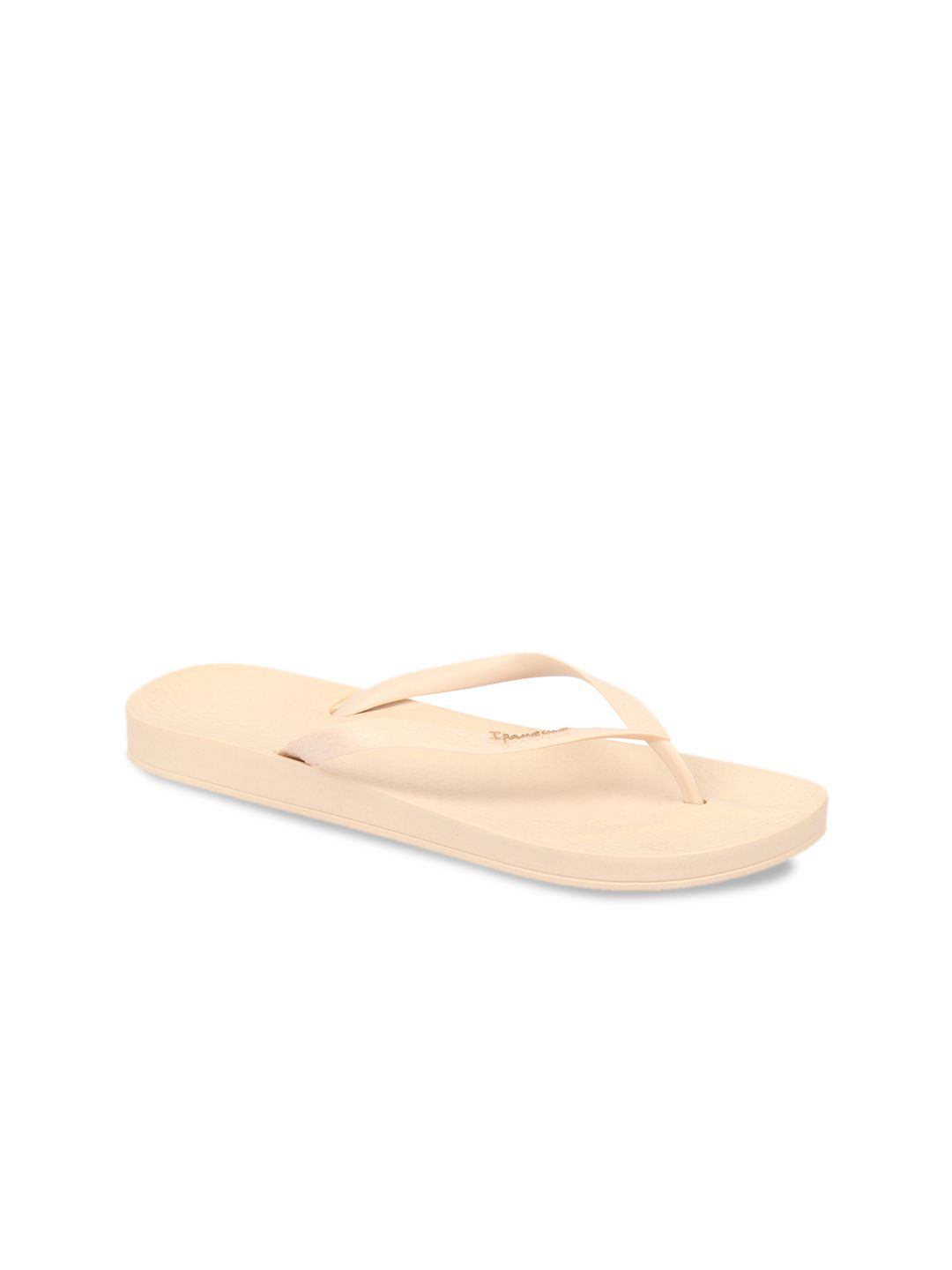 iPanema Women Beige Textured Thong Flip-Flops Price in India