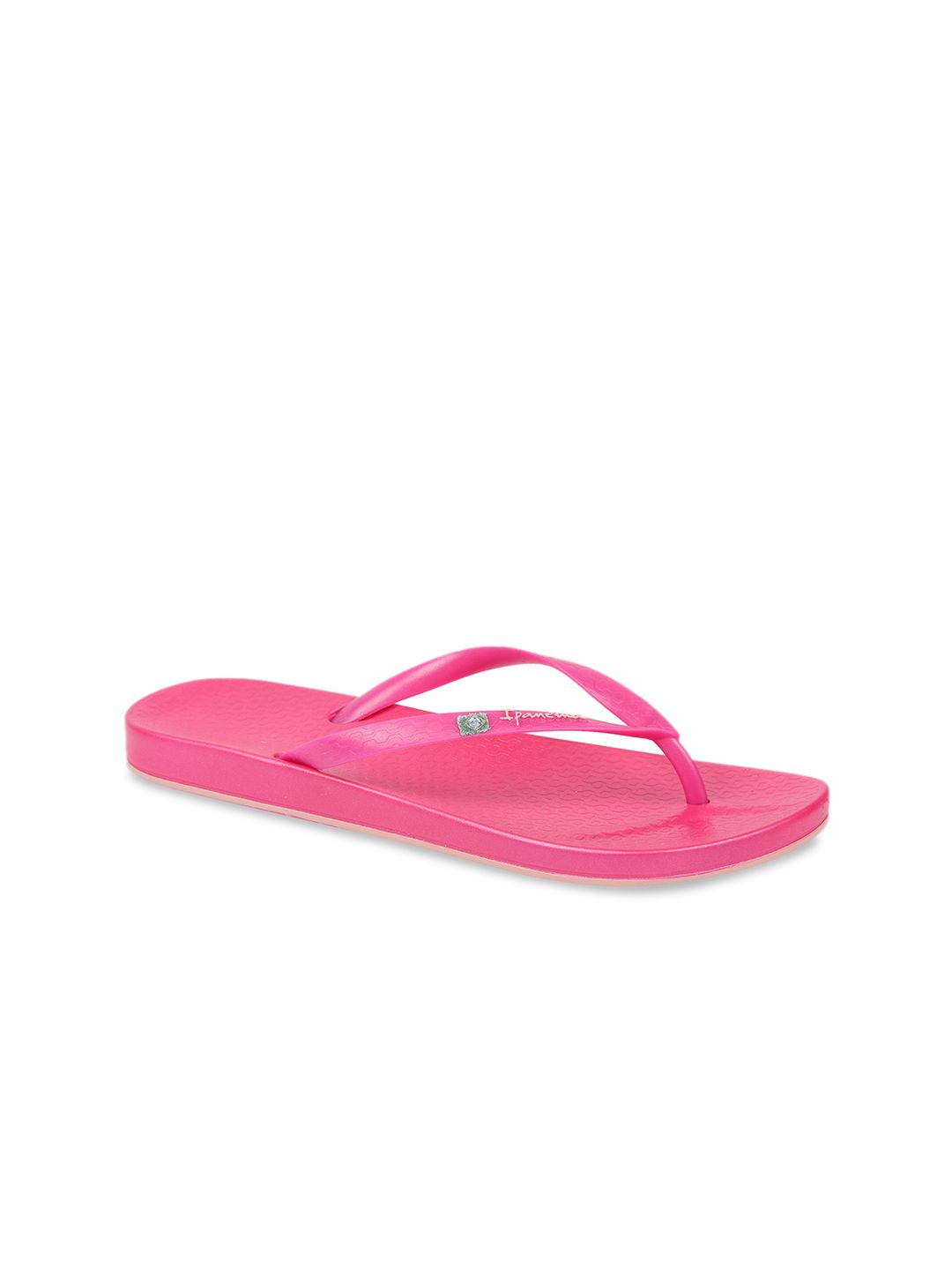 iPanema Women Pink Textured Thong Flip-Flops Price in India