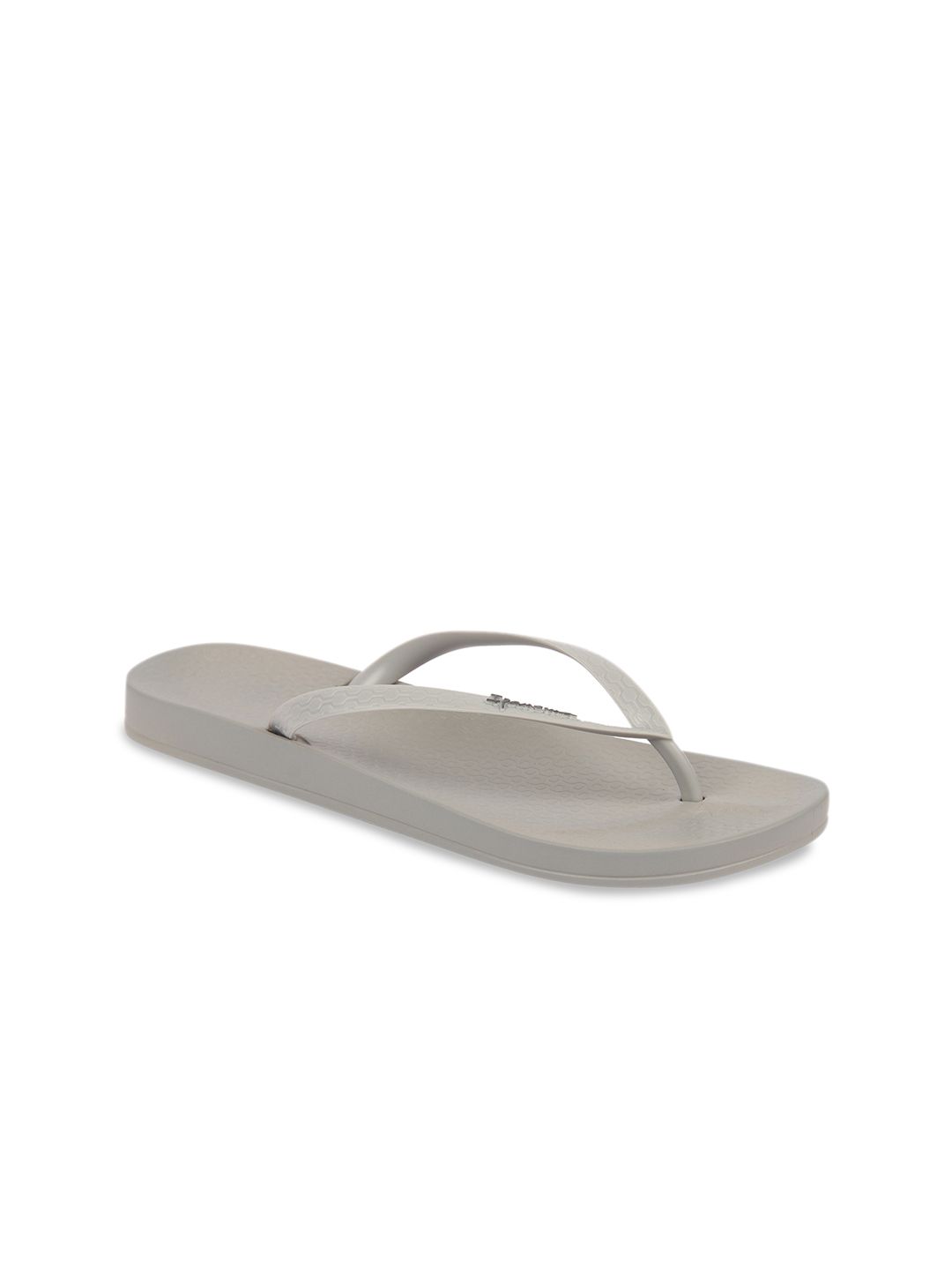 iPanema Women Grey Solid Thong Flip-Flops Price in India