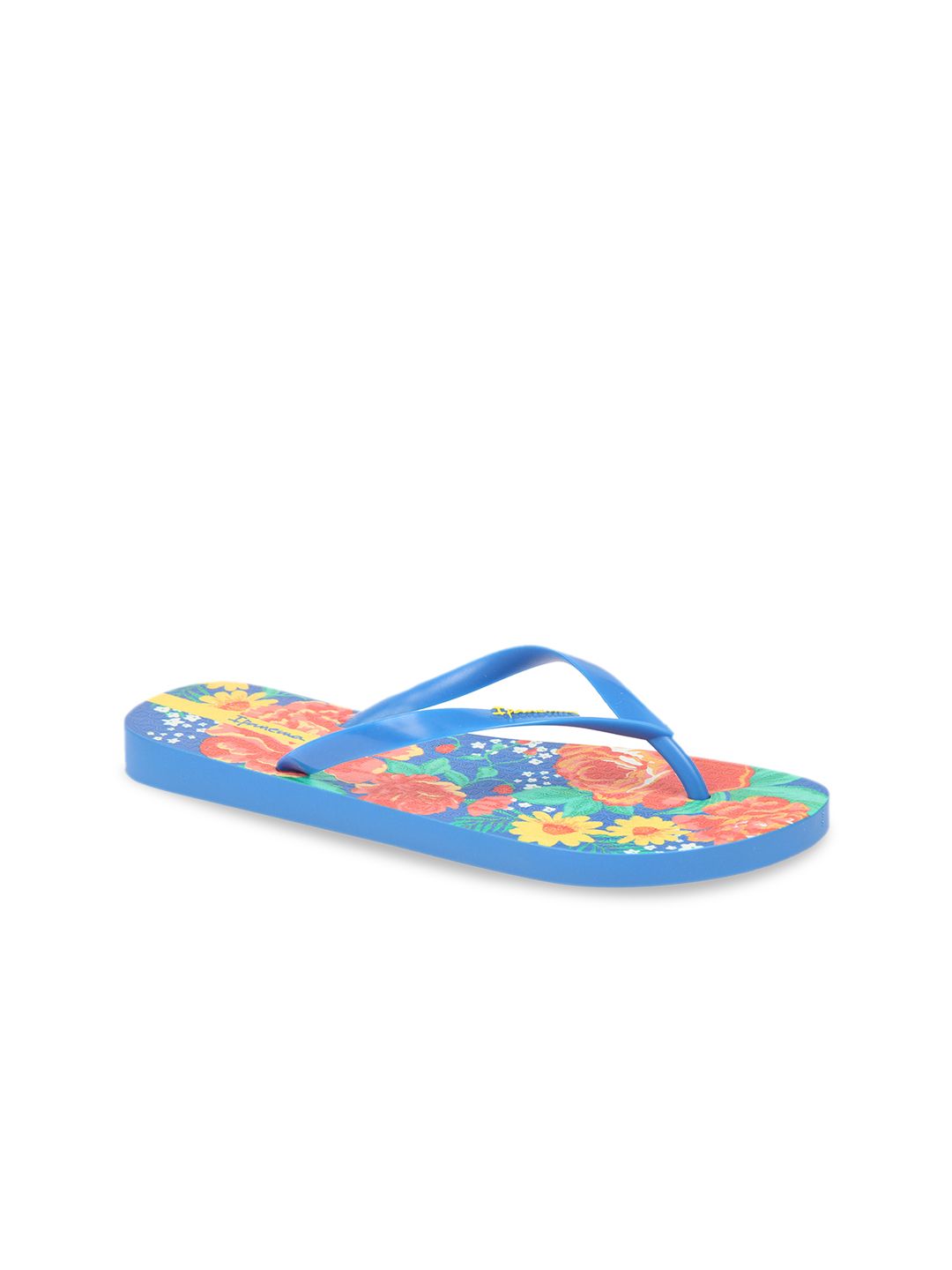 iPanema Women Blue Printed Thong Flip-Flops Price in India