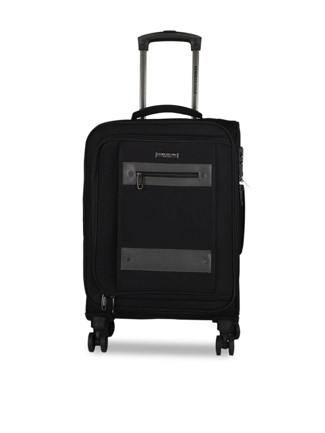 Kenneth Cole Unisex Black Solid Cabin Trolley Bag Price in India