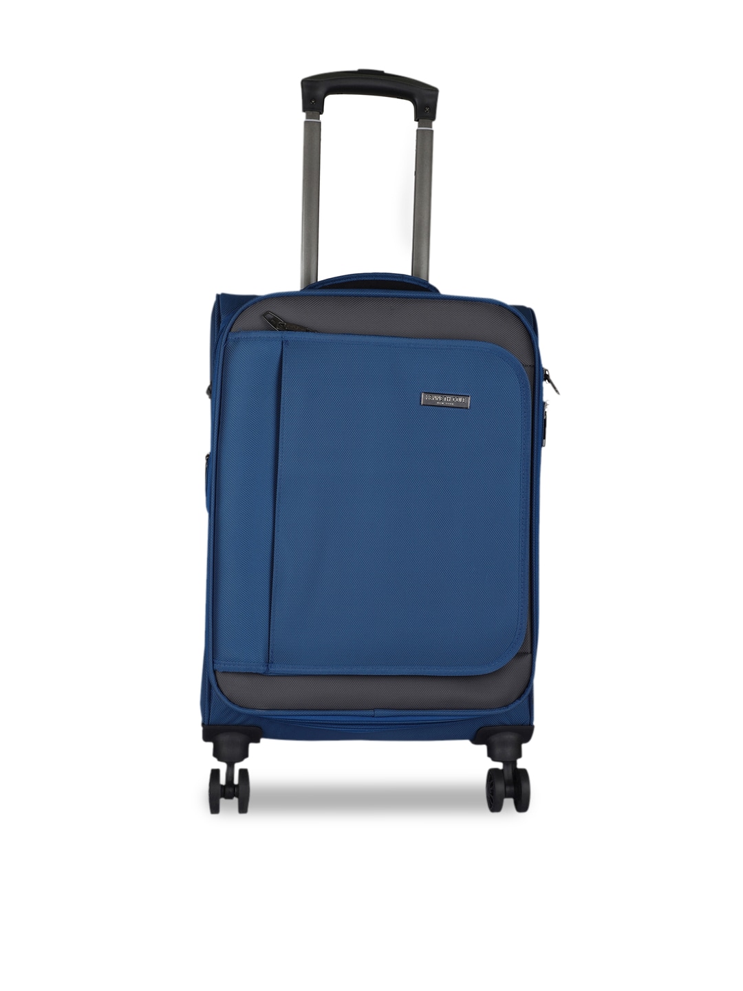 Kenneth Cole Navy Blue Solid Cabin Trolley Bag Price in India