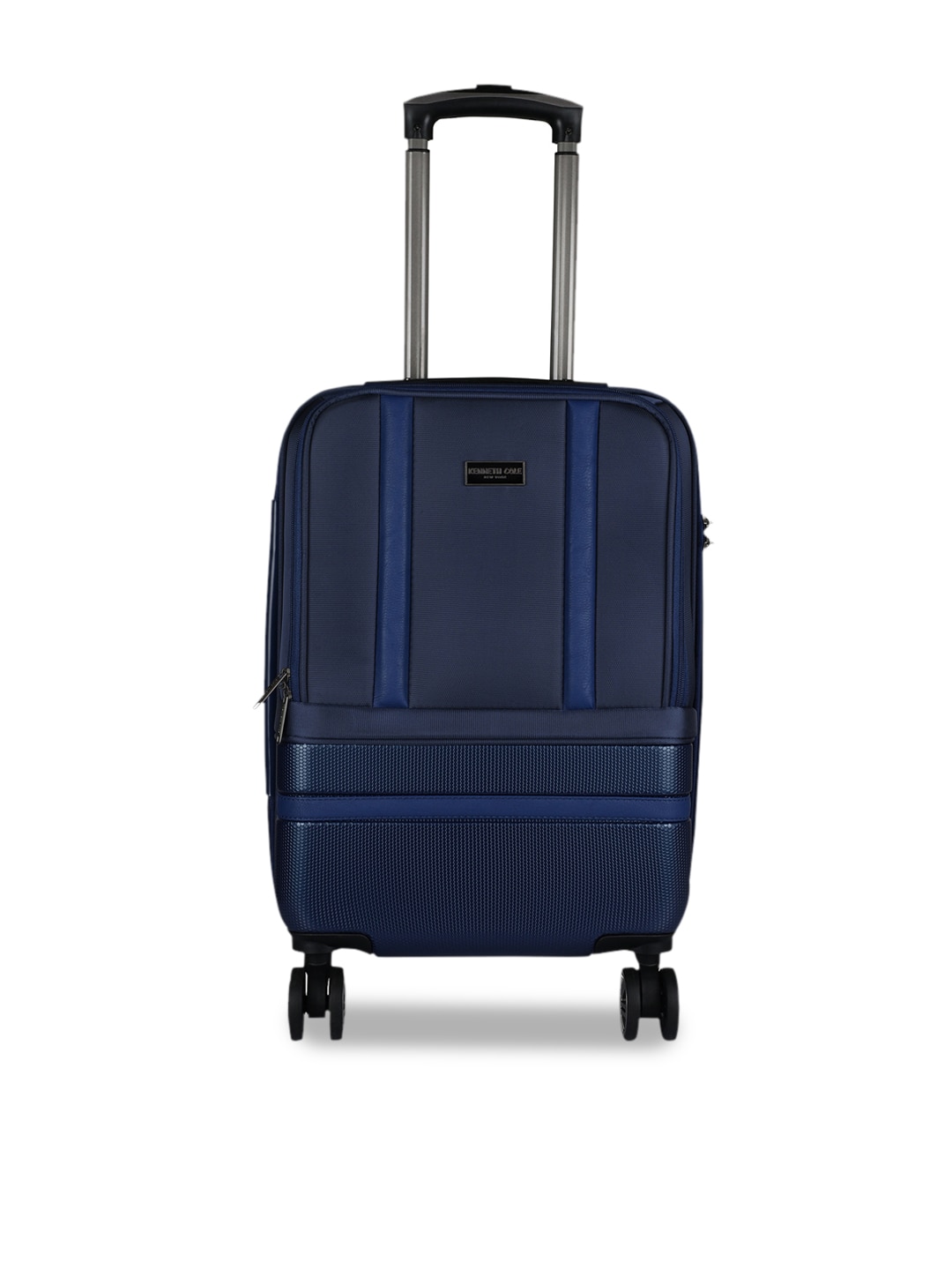 Kenneth Cole Navy Blue Solid Cabin Trolley Bag Price in India