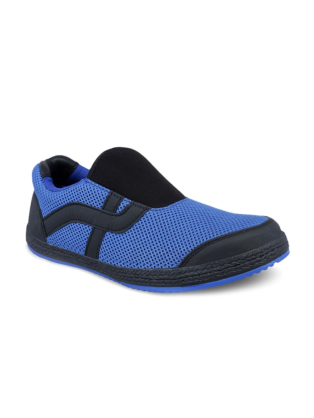 Eego Italy Men Blue Leather Trekking Shoes