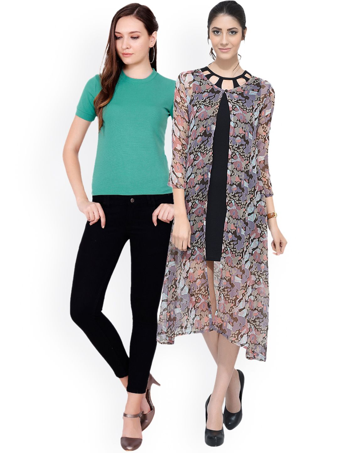 SCORPIOUS Women Pack of Shrug & Top Price in India