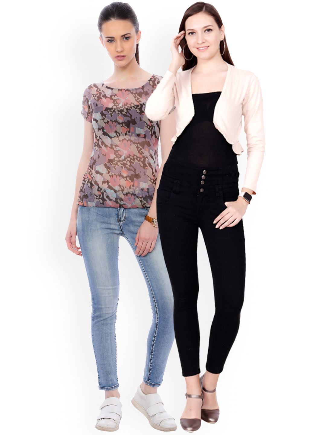 SCORPIOUS Women Pack of Shrug and Top Price in India