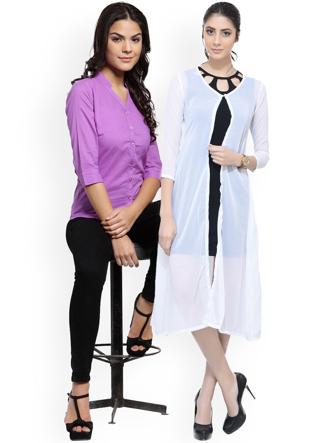 SCORPIOUS Women Pack of Shrug and Shirt Price in India