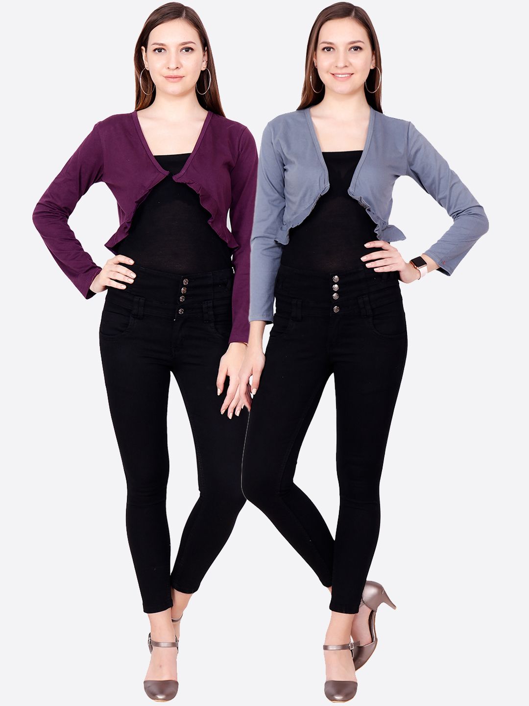 SCORPIOUS Women Pack of two Shrugs Price in India