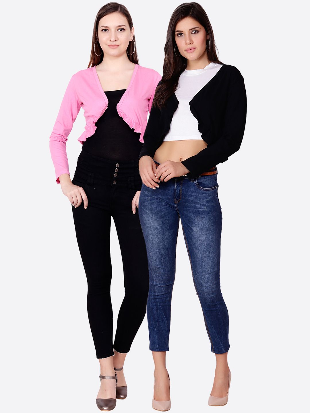 SCORPIOUS Women Pack of two Shrugs Price in India