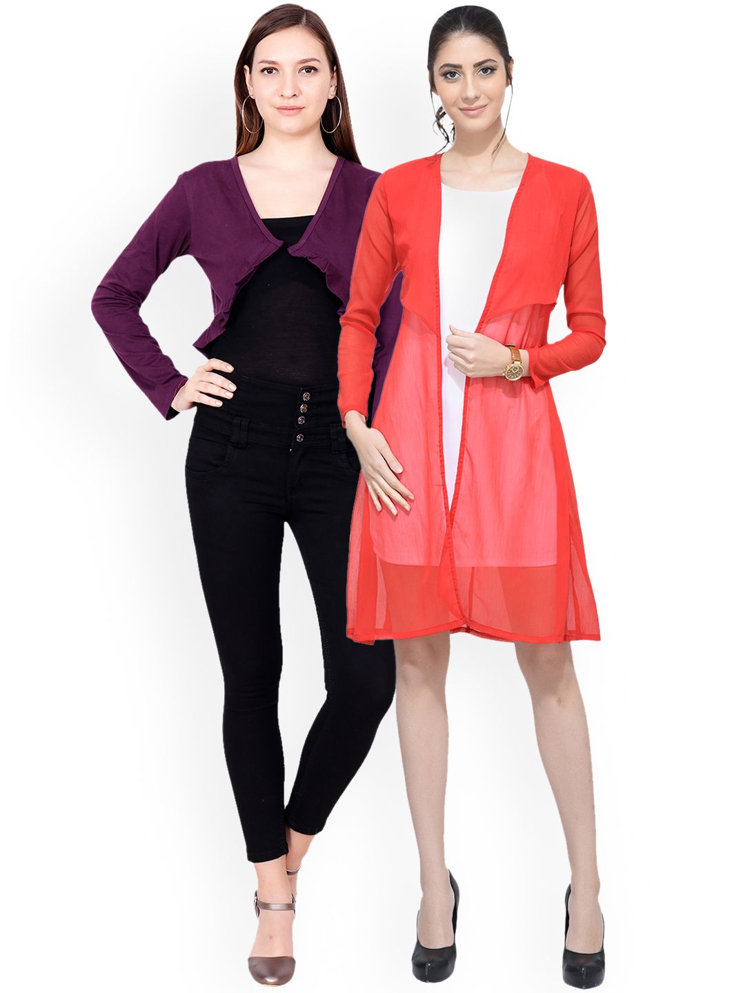 SCORPIOUS Women Pack of two Shrugs Price in India