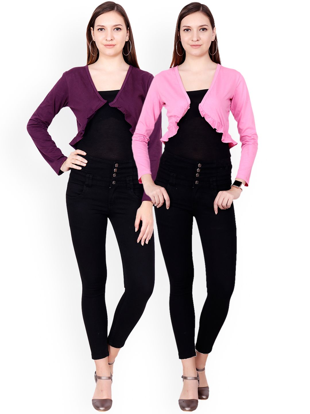 SCORPIOUS Women Pack of two Shrugs Price in India