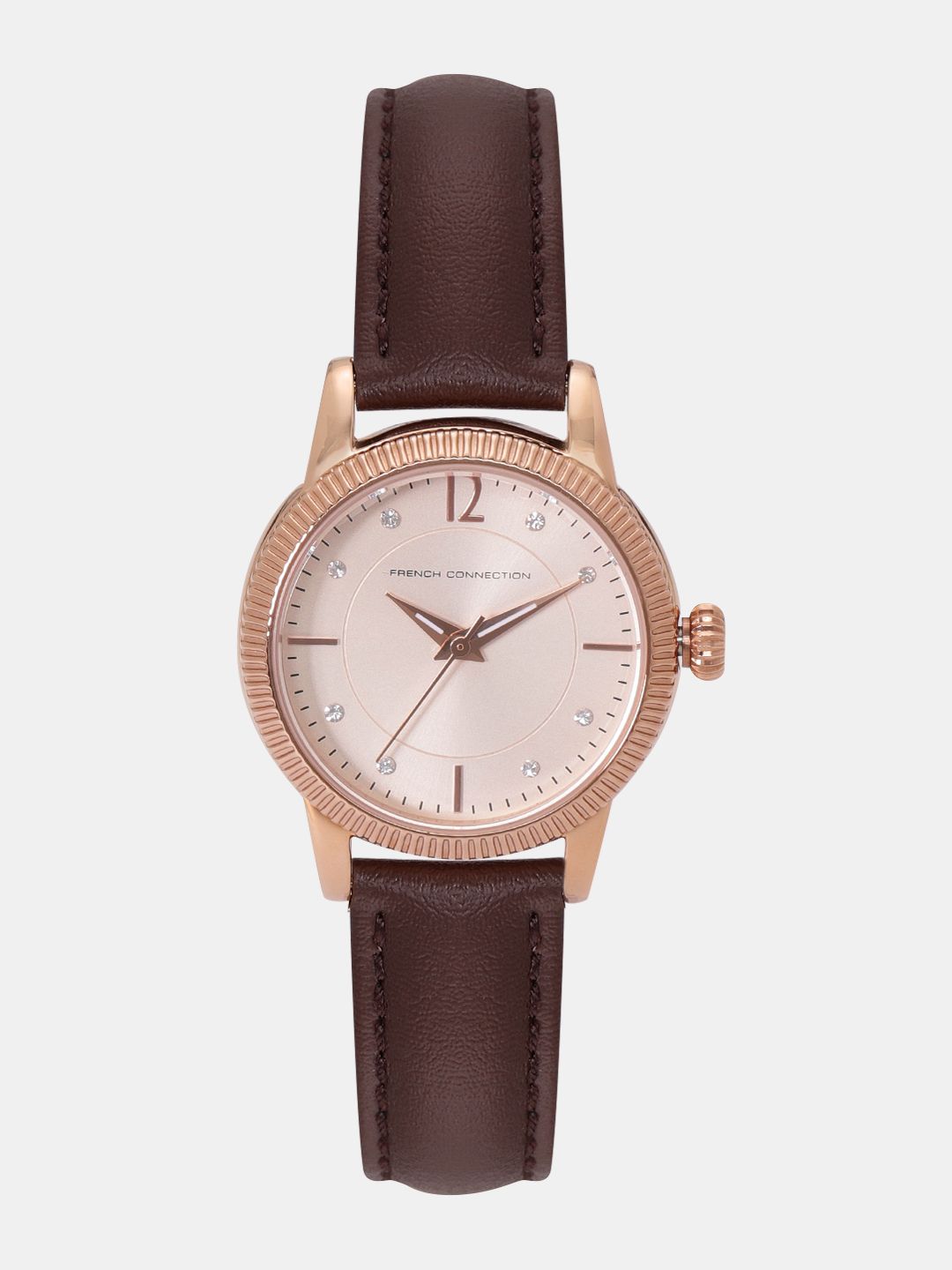 French Connection Women Rose Gold-Toned Analogue Watch FCS1006T Price in India
