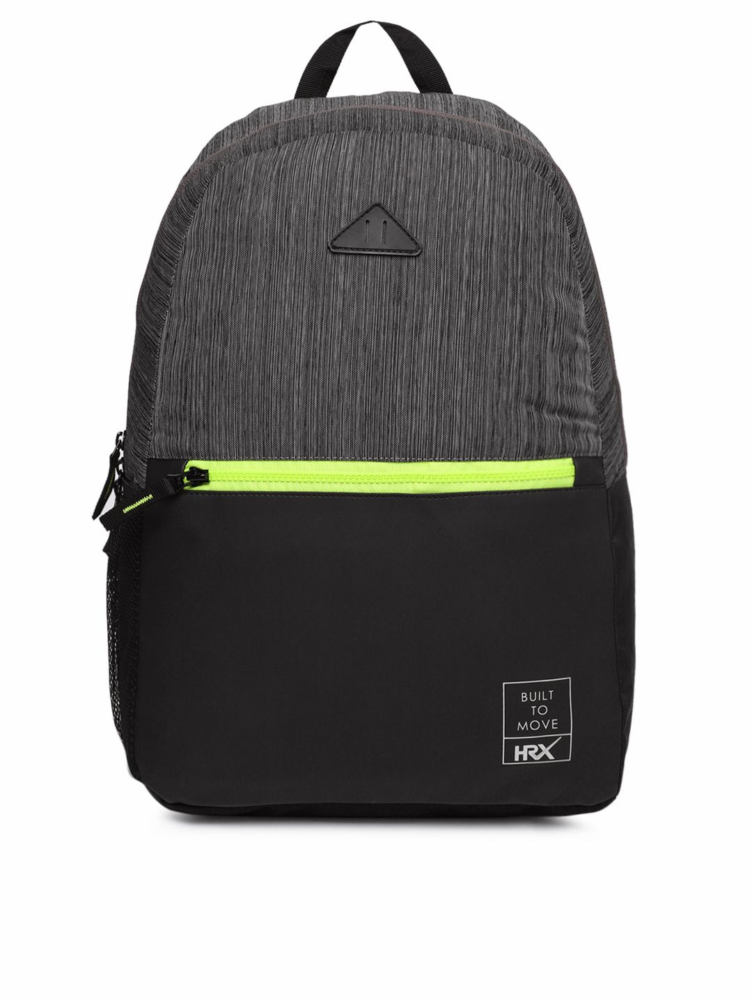 HRX by Hrithik Roshan Unisex Grey & Black Colourblocked Lifestyle Backpack Price in India