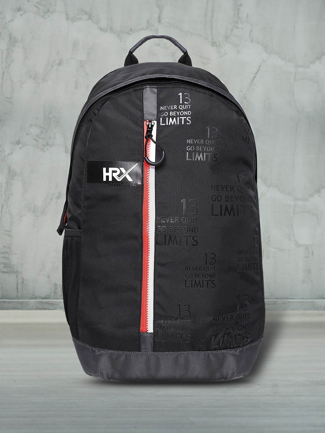 HRX by Hrithik Roshan Unisex Black Printed Multiutility Laptop Backpack Price in India