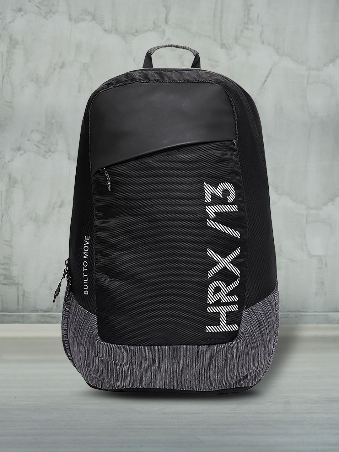 HRX by Hrithik Roshan Unisex Black Brand Logo Multiutility Laptop Backpack Price in India