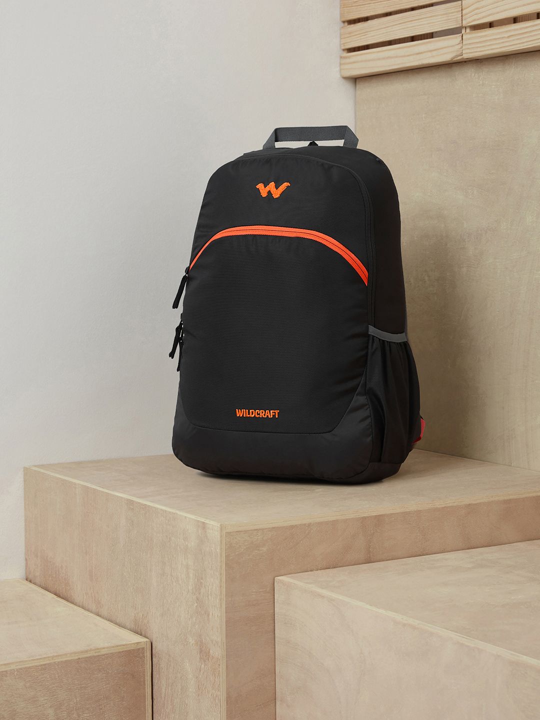 Wildcraft Unisex Black Solid Backpack