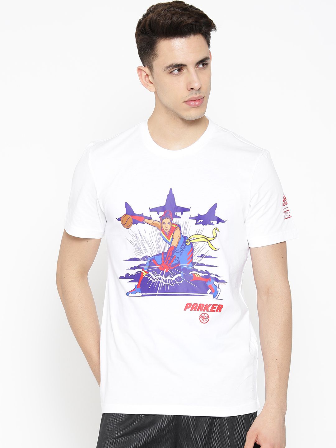 t shirt adidas marvel