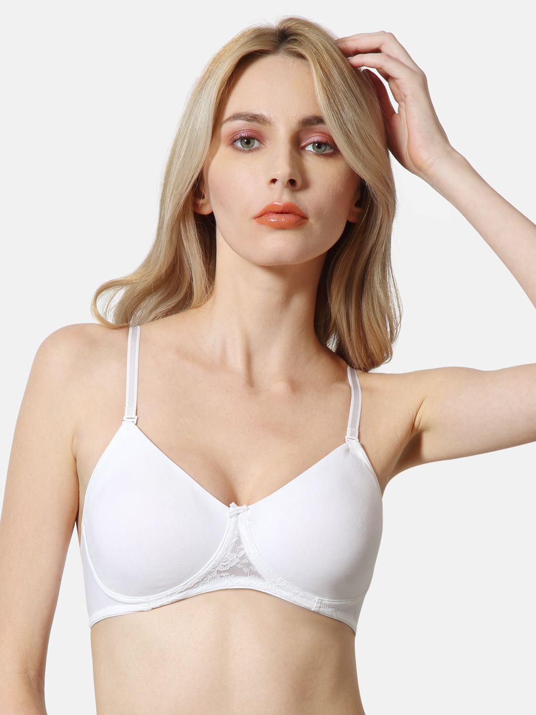 Van Heusen Cotton Crossover Antibacterial Bra - Non-Padded Non-Wired ILIBR1ACSSWH11006 Price in India