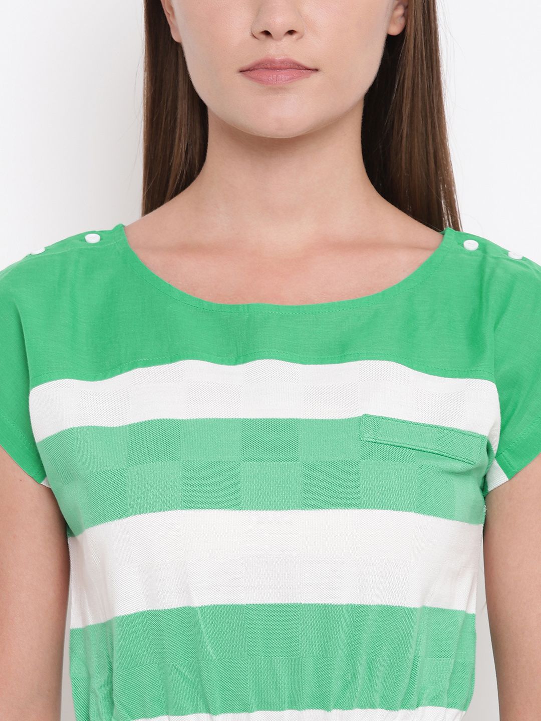 green emerald velvet dress Umgee Striped Dress Green – Expectations Too