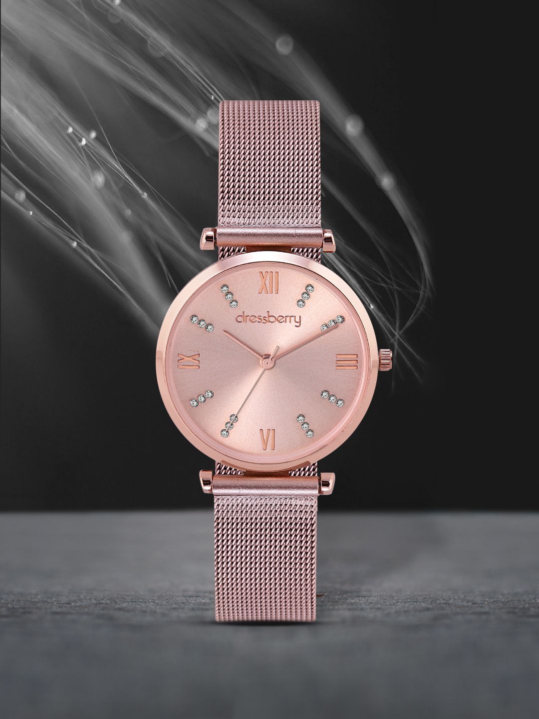 DressBerry Women Rose Gold-Toned Analogue Watch MFB-PN-PFDK2544 Price in India