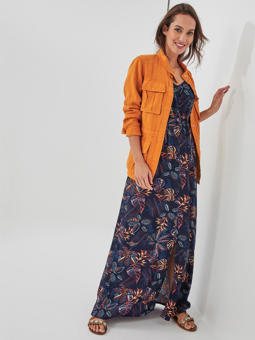 chinese dress ladies Donna Twist Front Tiered Maxi Dress