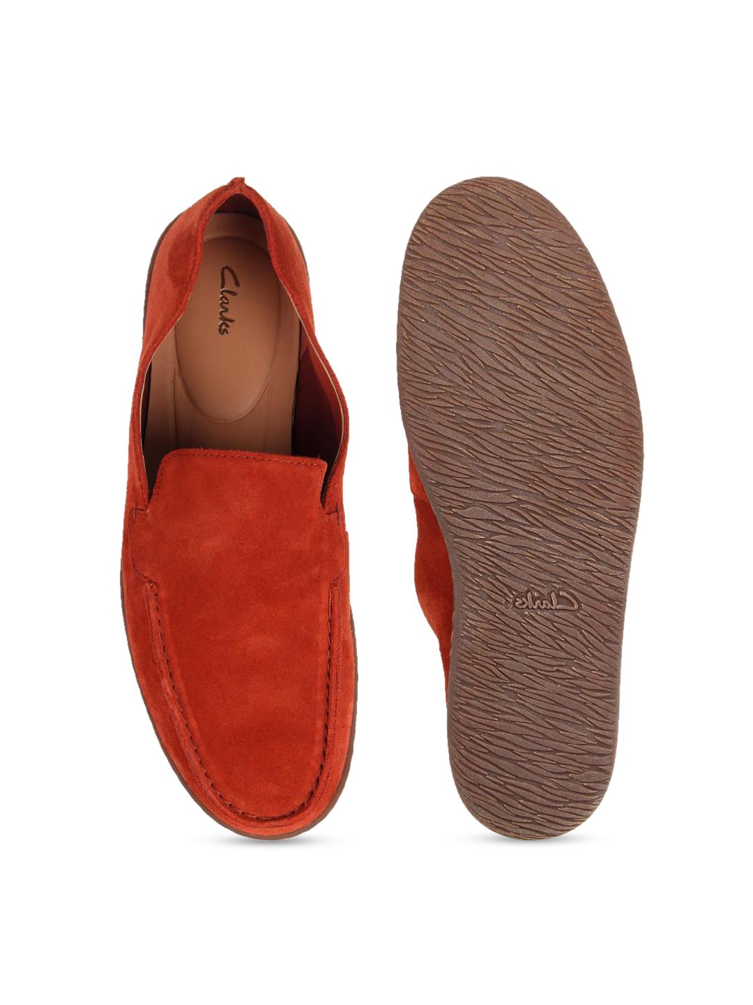 Clark Artisan Men’s Red Lea Cuir Rouge Loafer Clarks Artisan Slip On Leather Loafer in Red | Mercari main image 4
