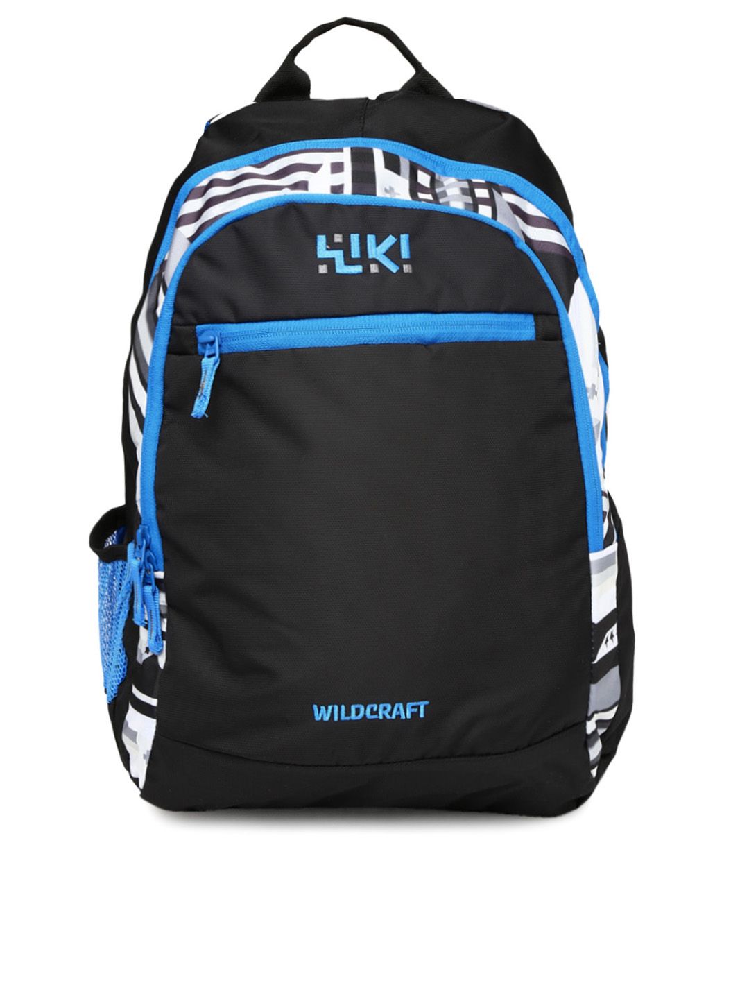 Buy Wiki by Wildcraft Unisex Black & Blue Printed Ski 2 Backpack