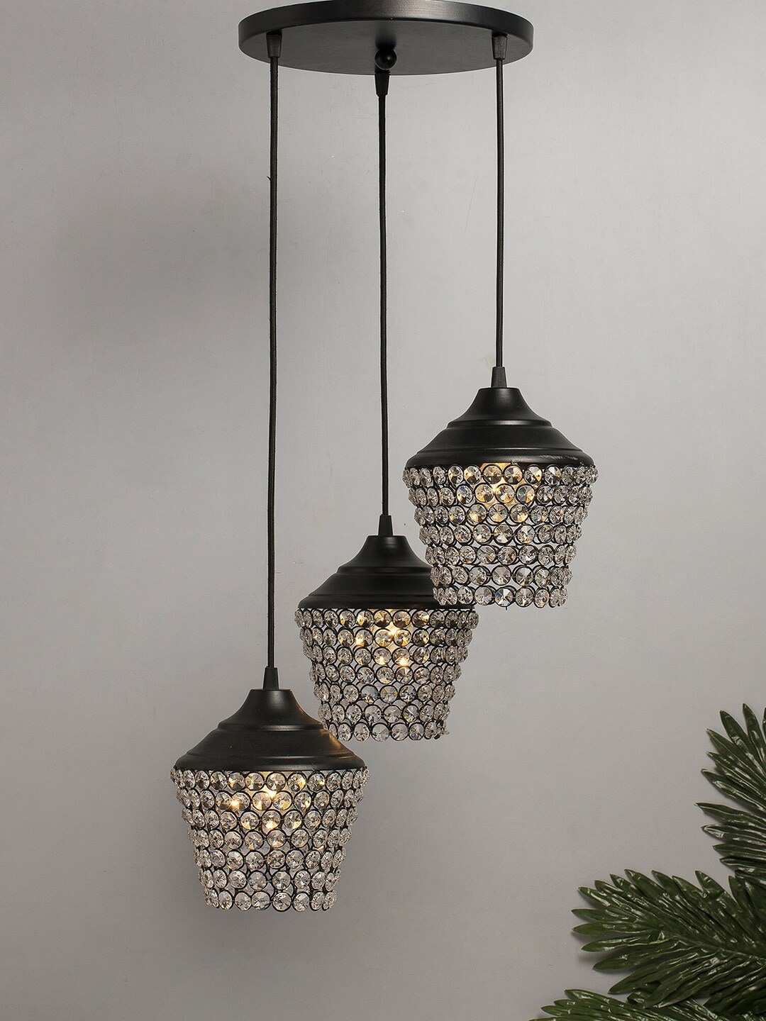 Homesake Black Solid Handcrafted Cluster Lights Price in India