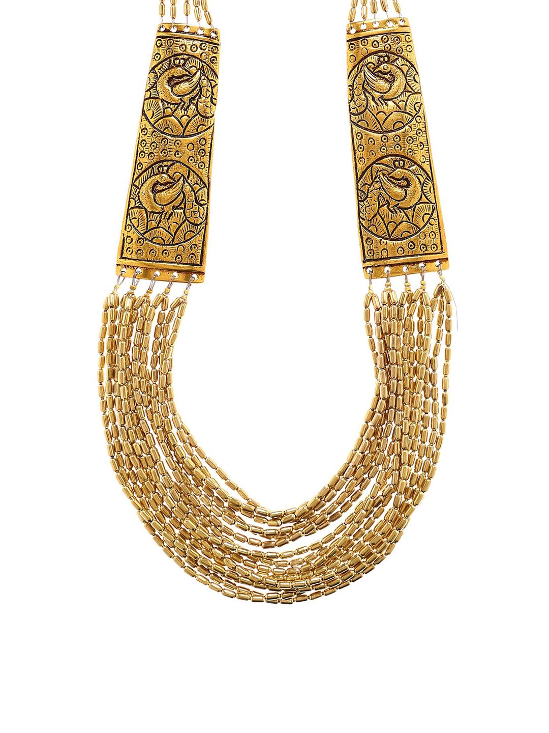 Bamboo Tree Jewels Gold-Toned Metal Handcrafted Necklace Price in India