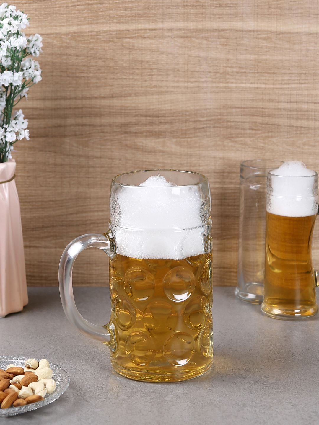 Oberglas Set of 2 Transparent Isar Beer Mugs Price in India