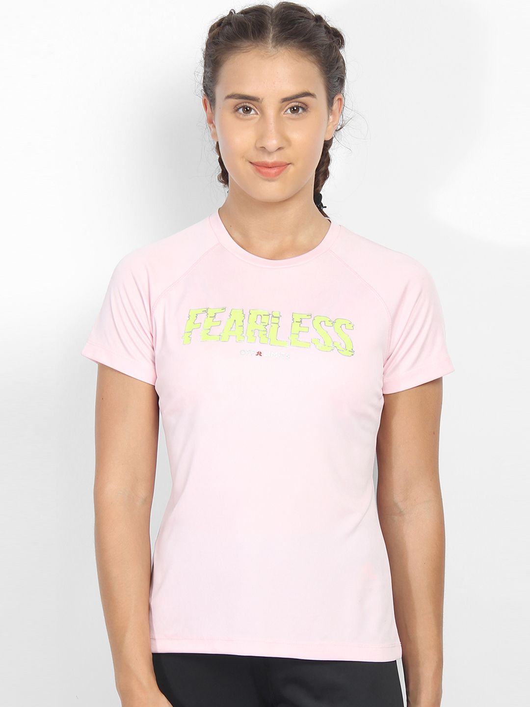 OFF LIMITS Women Pink Printed Round Neck T-shirt Price in India