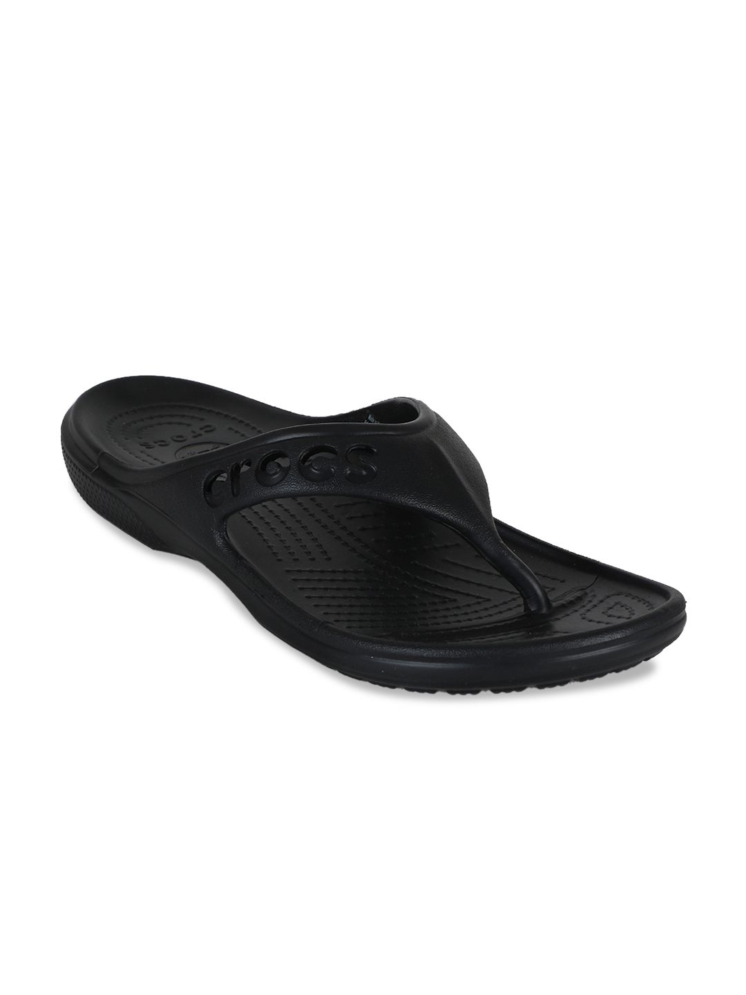 Crocs Women Black Solid Thong Flip-Flops Price in India