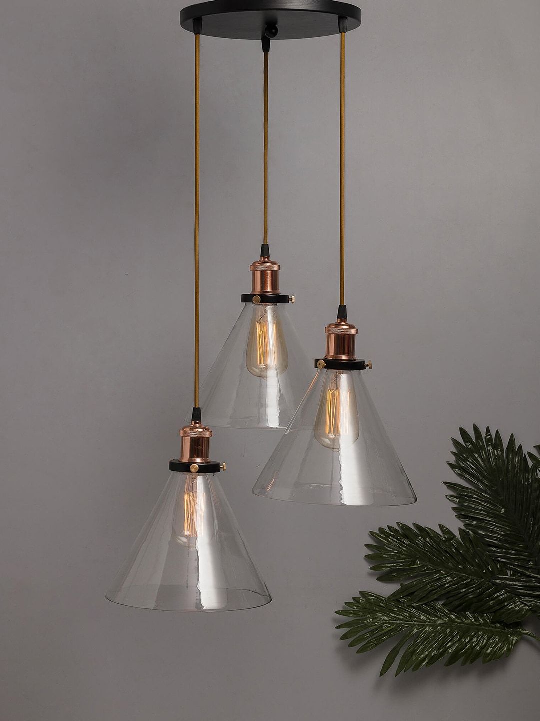 Homesake Transparent Solid Handcrafted Glass Cluster Lights Price in India