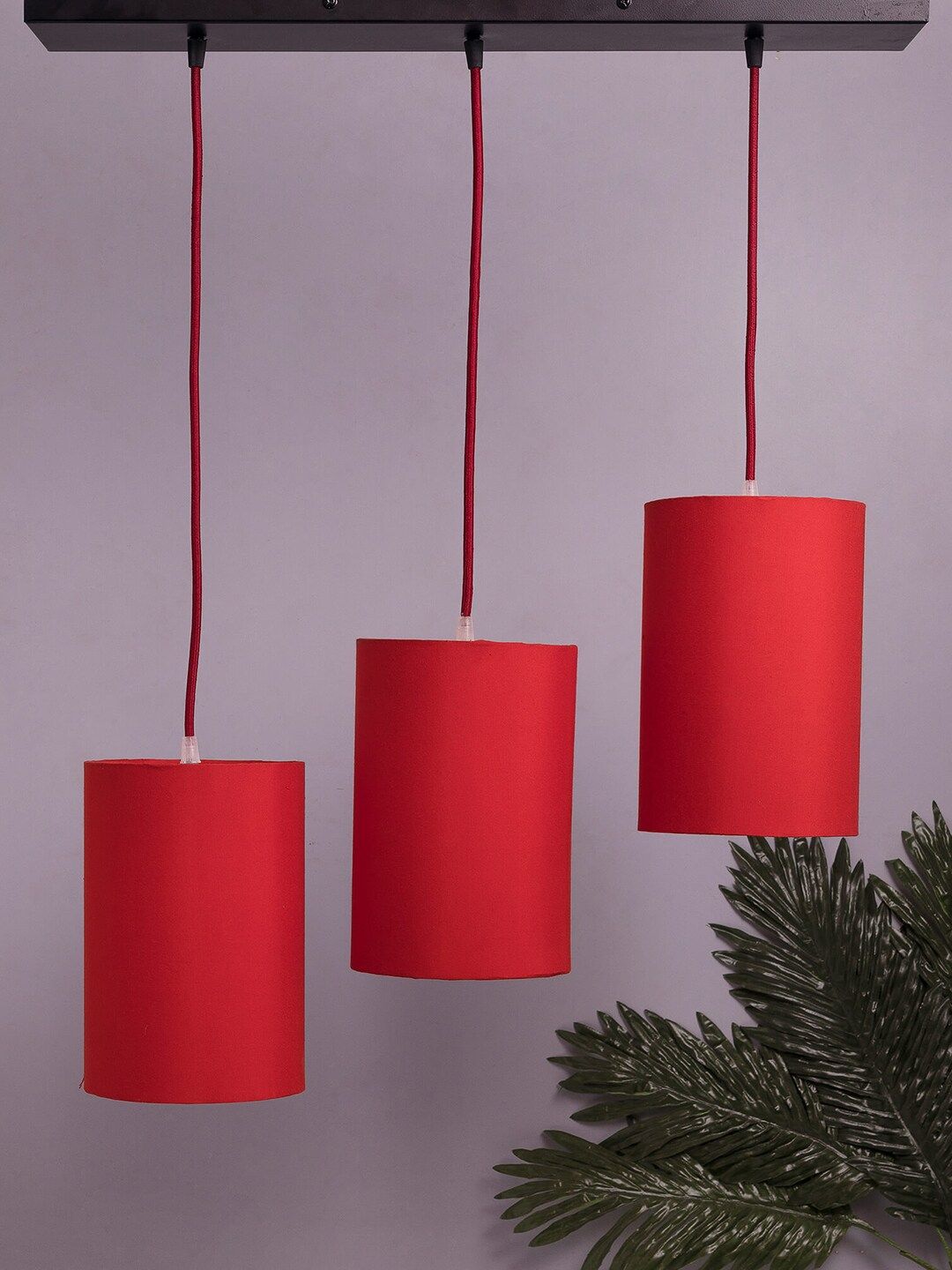 Homesake Red Solid Handcrafted Wall or Ceiling Cluster Light Price in India