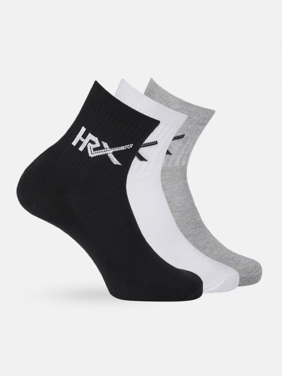 HRX by Hrithik Roshan Men Quarter length Pack of 3 Terry Socks