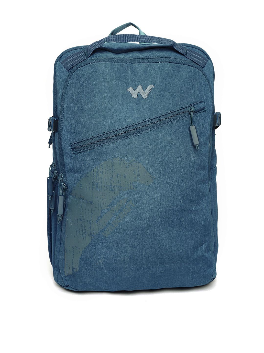 Wildcraft Unisex Navy Blue Solid Laptop Backpack Price in India
