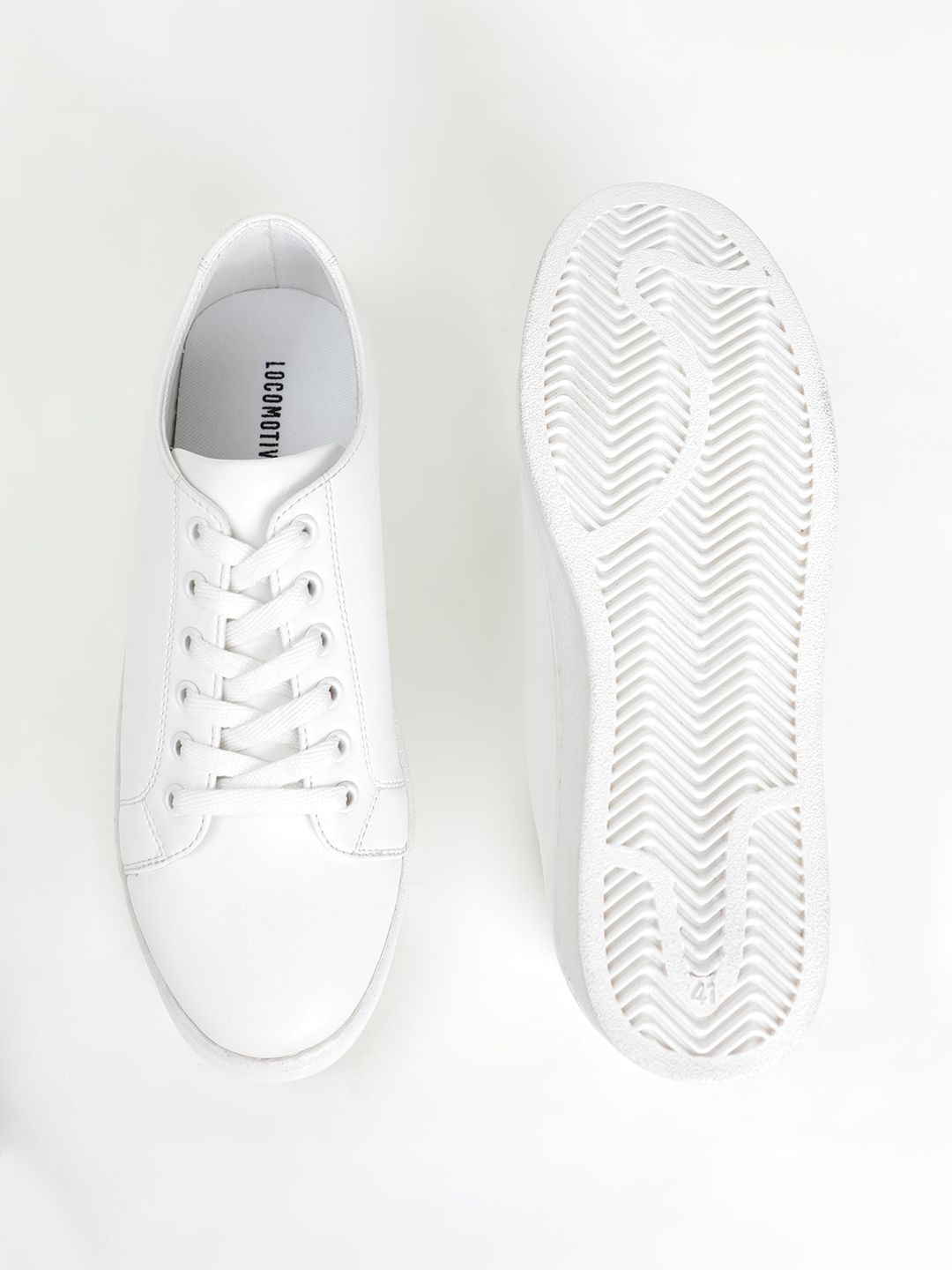 Buy LOCOMOTIVE Men White Sneakers - Casual Shoes for Men 9785491