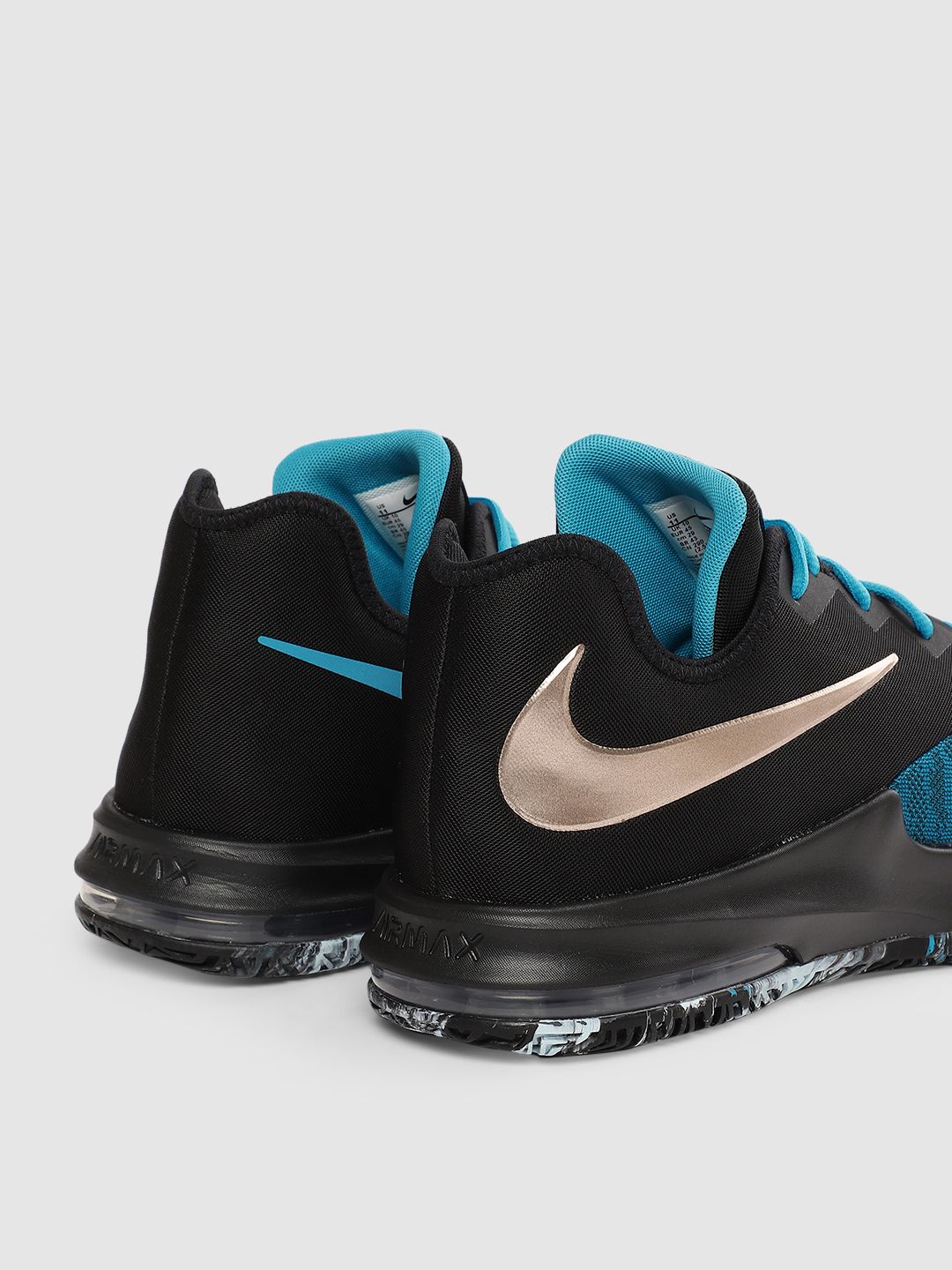 Buy Nike Men Black & Blue AIR MAX INFURIATE III LOW Basketball