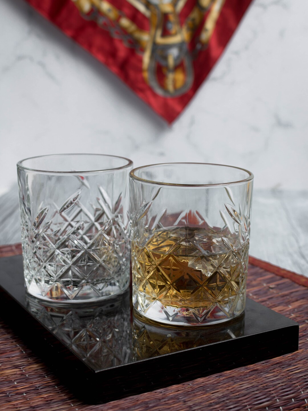 Pasabahce Set of 4 Transparent Whisky Glasses Price in India