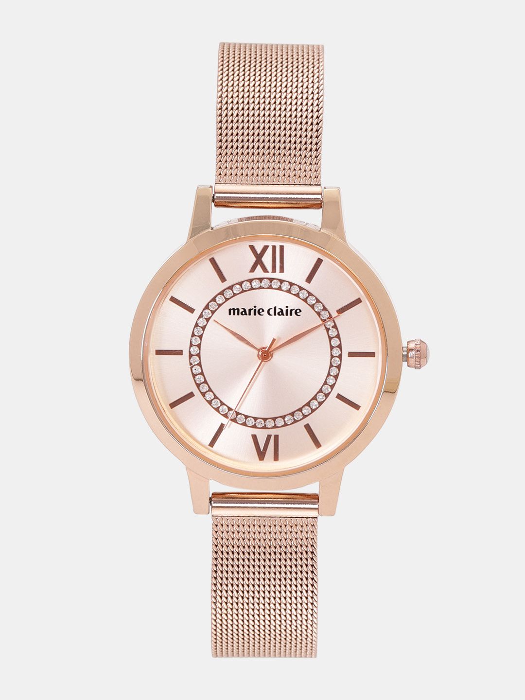 Marie Claire Women Rose Gold-Toned Analogue Watch MC 13D-A Price in India