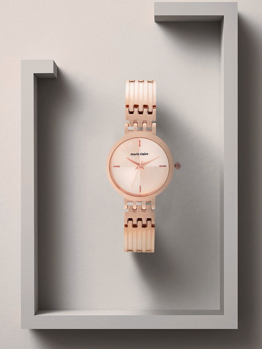 Marie Claire Women Rose Gold-Toned Analogue Watch MC 4A-A Price in India